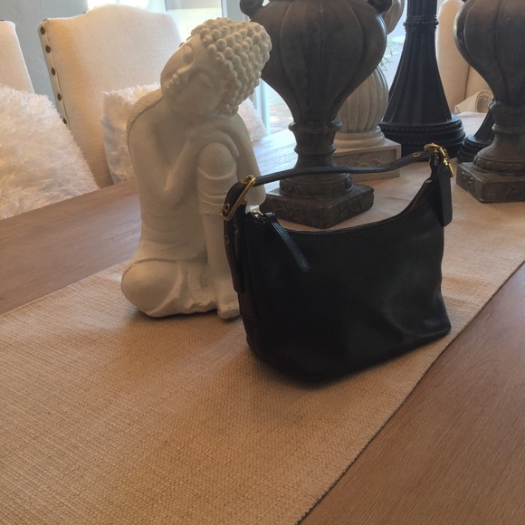 COACH MINI SACHEL BAG BLACK - Picture 3 of 7